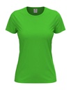 T-shirt Damski Klasyczny Bawelniany S141 - Kiwi Green