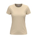 T-shirt Damski Klasyczny Bawelniany S141 - Natural