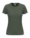 T-shirt Damski Klasyczny Bawelniany S141 - Real Grey