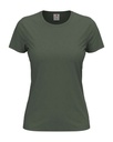 T-shirt Damski Klasyczny Bawelniany S141 - Real Grey