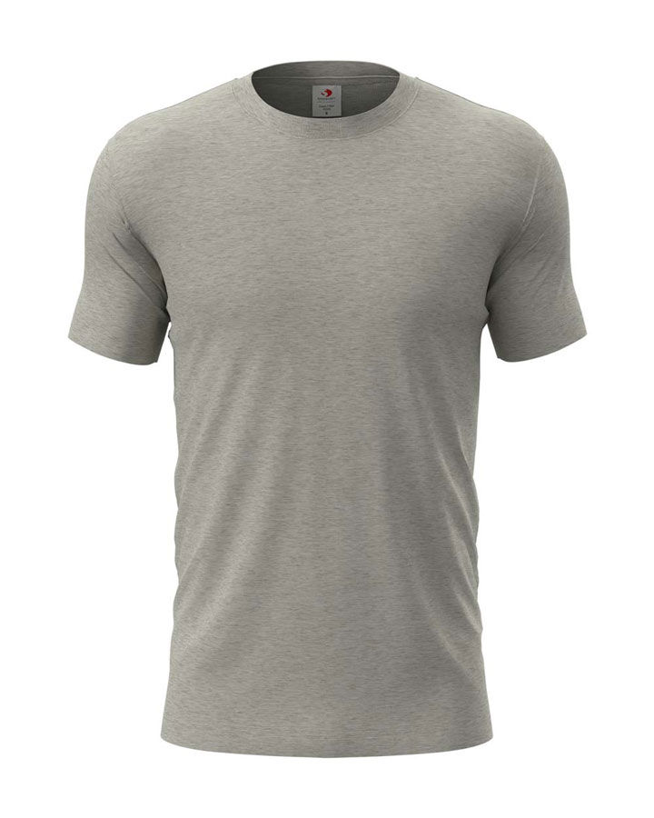 Koszulka Slim Bawełniana S2010 - Grey Heather