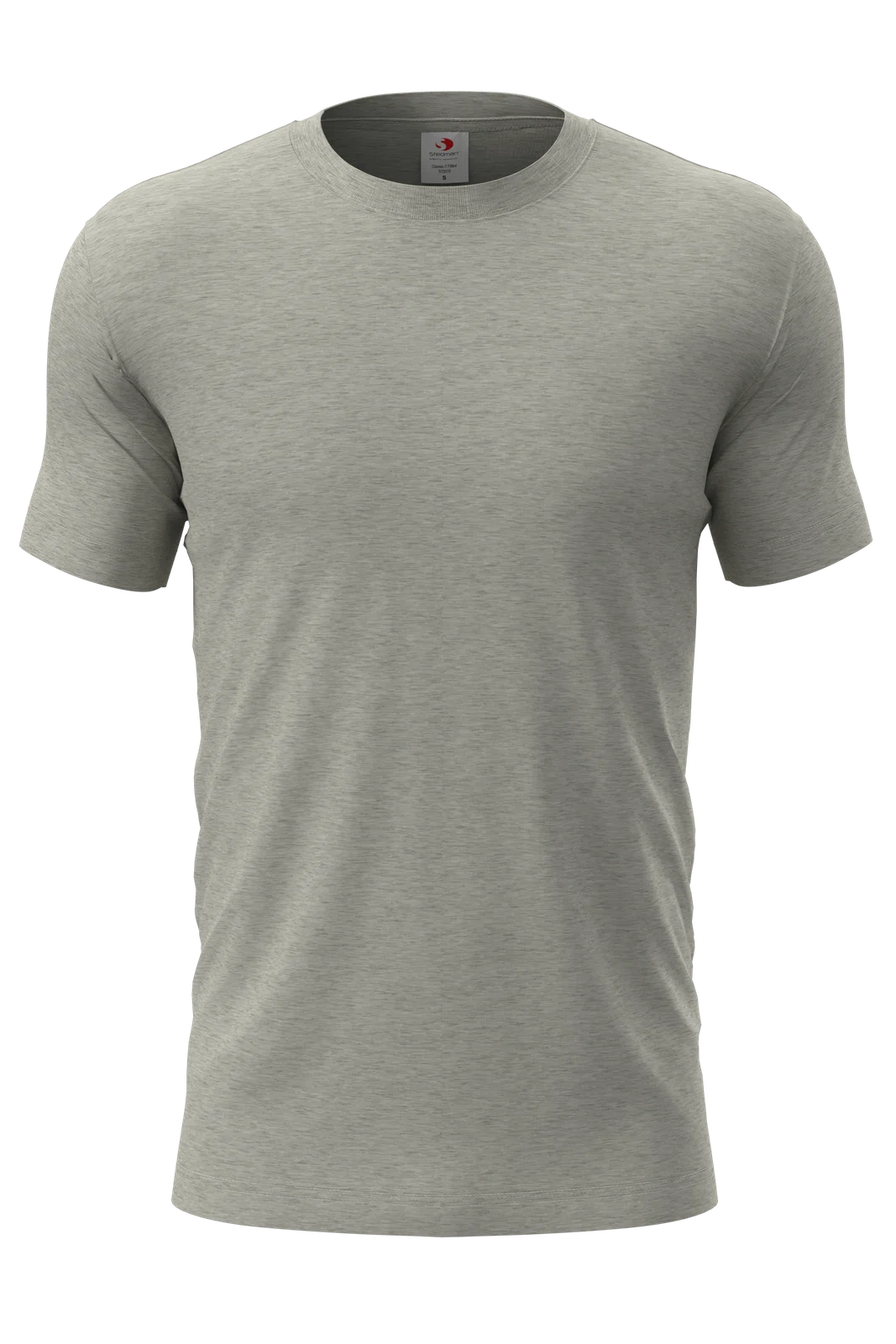 Koszulka Slim Bawelniana S2010 - Grey Heather