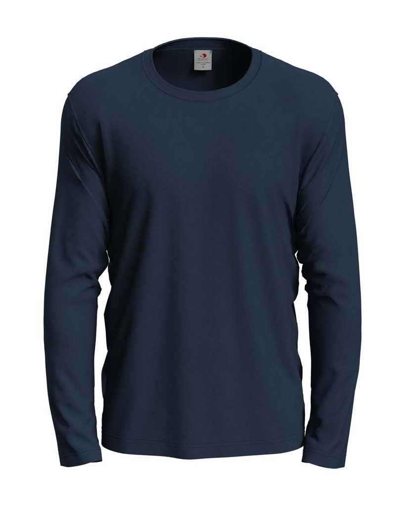 Koszulka z długim rękawem Klasyczna Bawełniana S240 - Blue Midnight