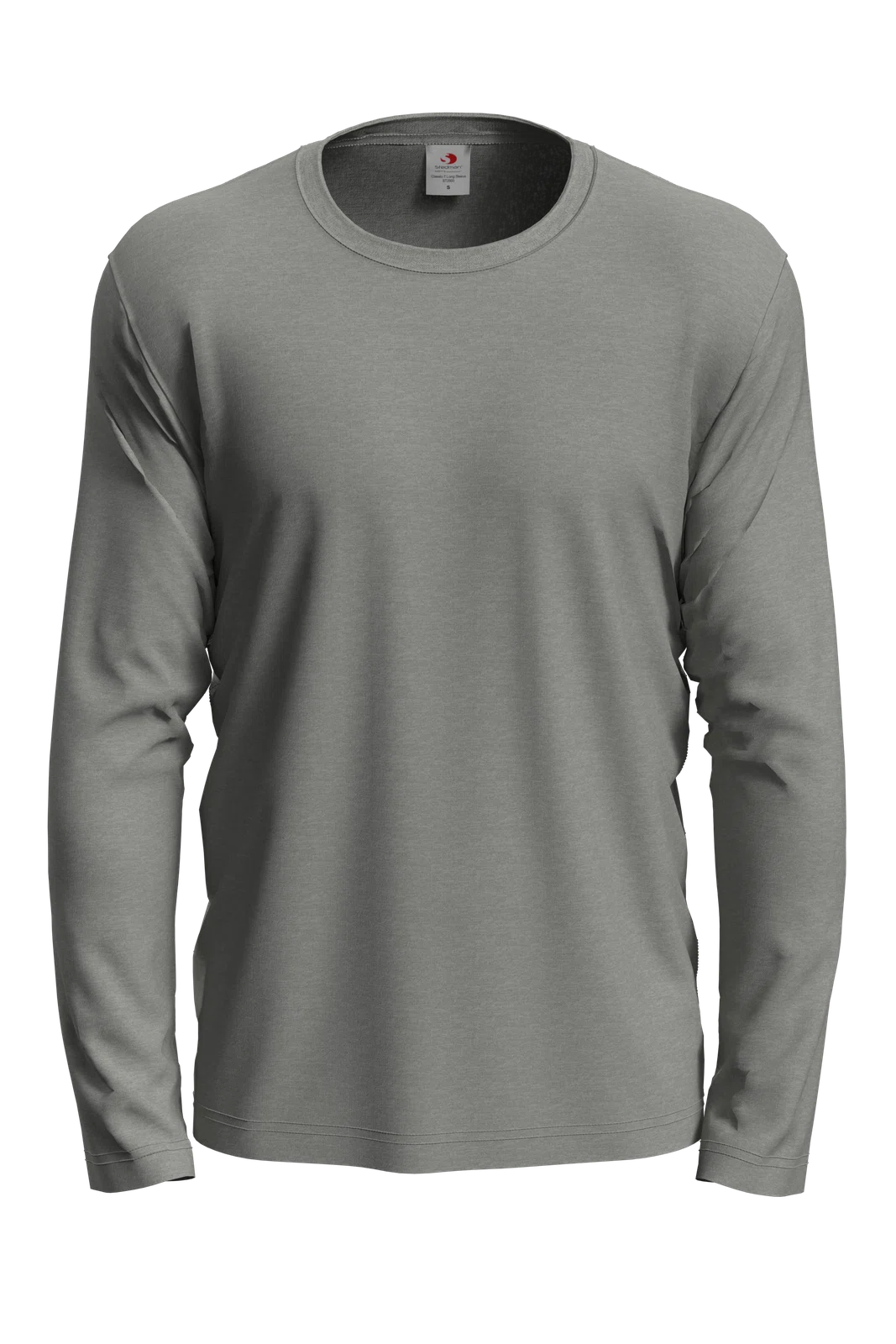Koszulka z dlugim rekawem Klasyczna Bawelniana S240 - Grey Heather