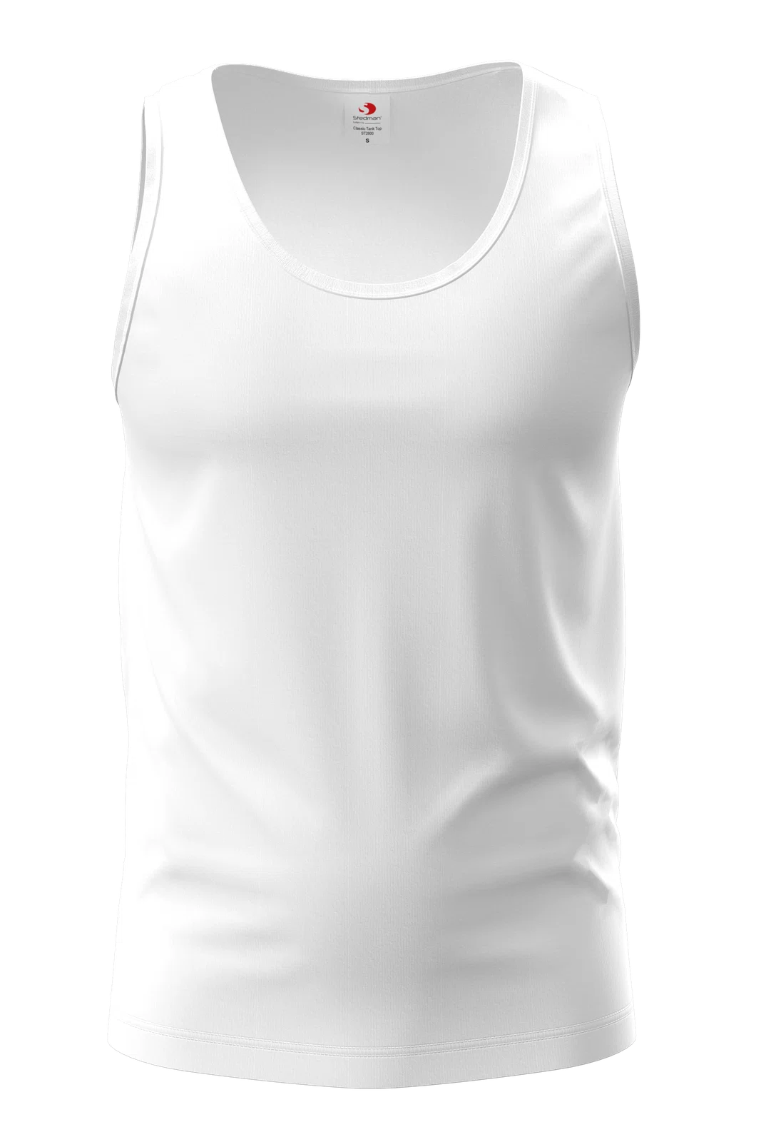 Koszulka Bez Rekawow Klasyczna S264 - White