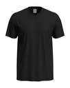 T-shirt Meski V-neck Klasyczny S270 - Black Opal