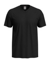 T-shirt Meski V-neck Klasyczny S270 - Black Opal
