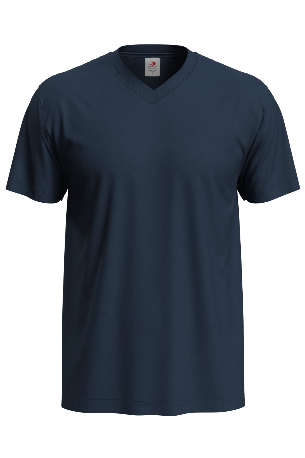 T-shirt Meski V-neck Klasyczny S270 - Blue Midnight