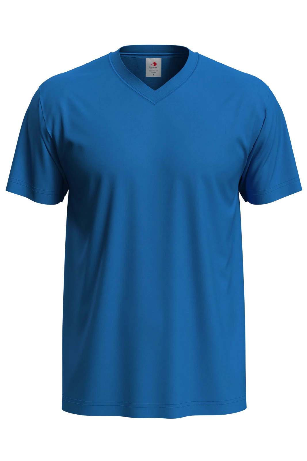 T-shirt Meski V-neck Klasyczny S270 - Bright Royal