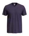 T-shirt Meski V-neck Klasyczny S270 - Deep Berry