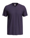 T-shirt Meski V-neck Klasyczny S270 - Deep Berry