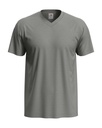 T-shirt Meski V-neck Klasyczny S270 - Grey Heather