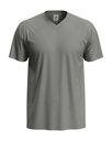 T-shirt Meski V-neck Klasyczny S270 - Grey Heather