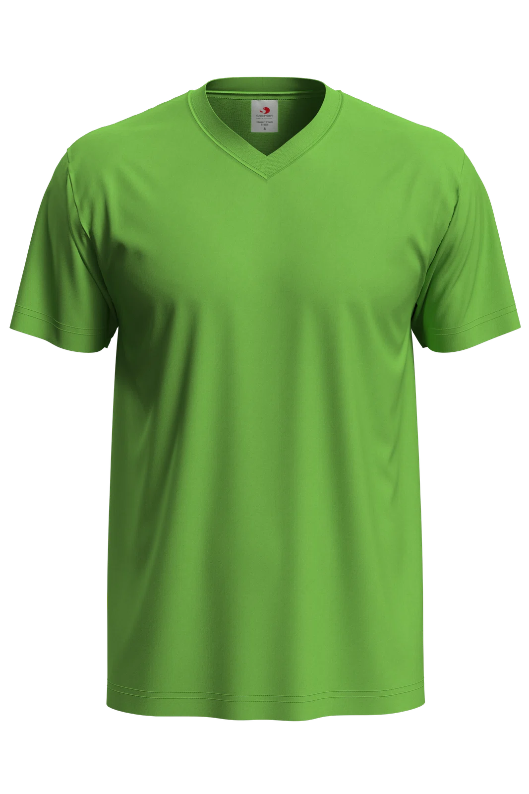 T-shirt Meski V-neck Klasyczny S270 - Kiwi Green