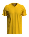 T-shirt Meski V-neck Klasyczny S270 - Sunflower Yellow