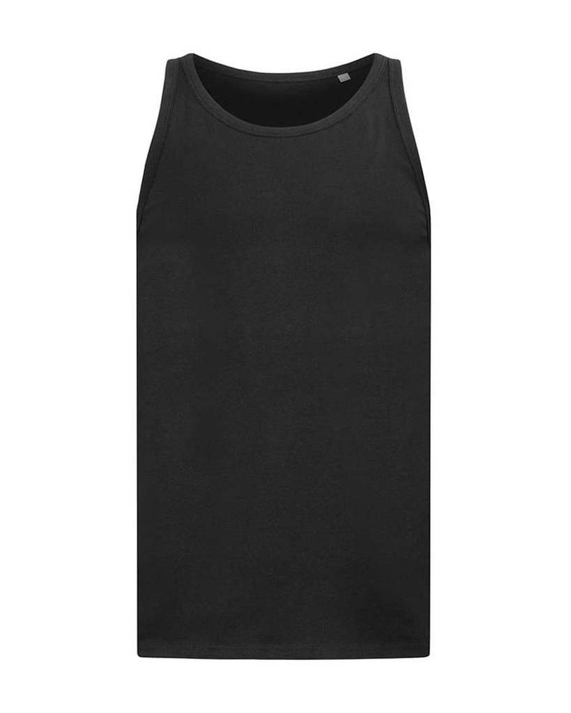 Koszulka bez rekawow Klasyczna Bawelniana S2810 - Black Opal