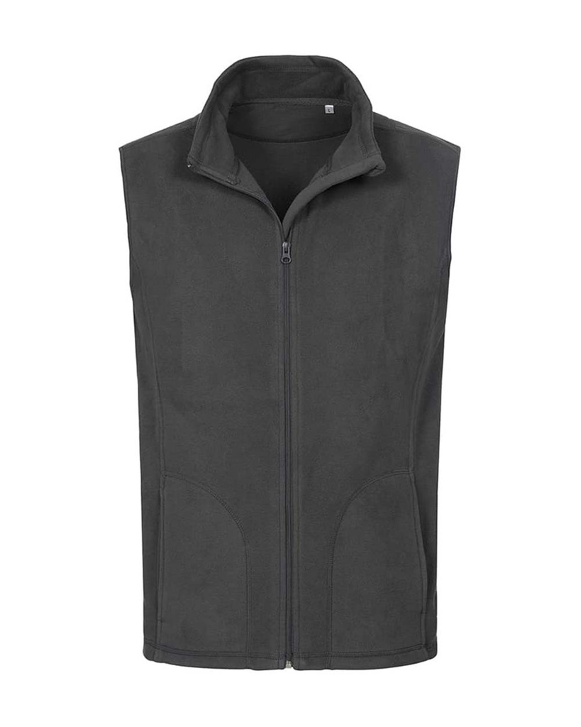 Bezrękawnik Klasyczny Polarowy S5010 - Grey Steel (Solid)