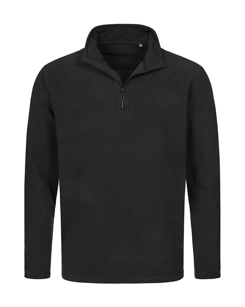 Bluza Polarowa Meska Polgolf Zamek S5020 - Black Opal