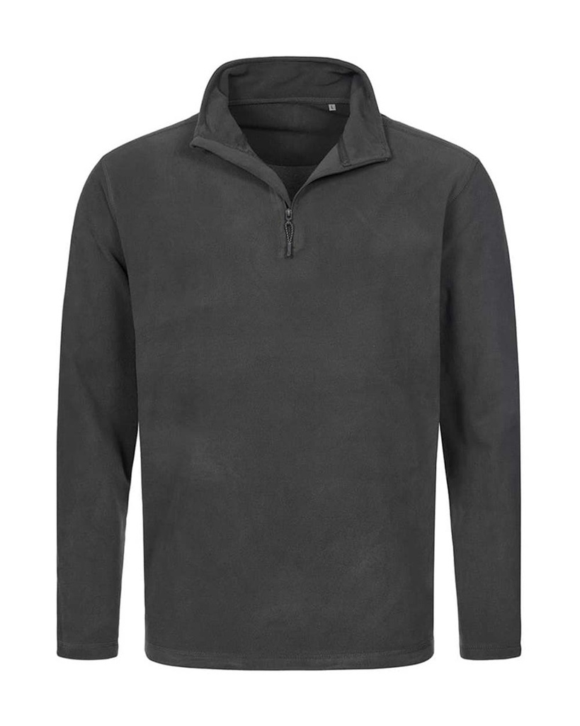 Bluza Polarowa Męska Półgolf Zamek S5020 - Grey Steel (Solid)