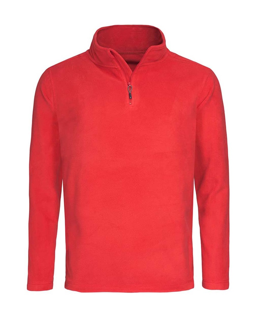 Bluza polarowa z półgolfem i zamkiem 1/2 S5020 - Scarlet Red