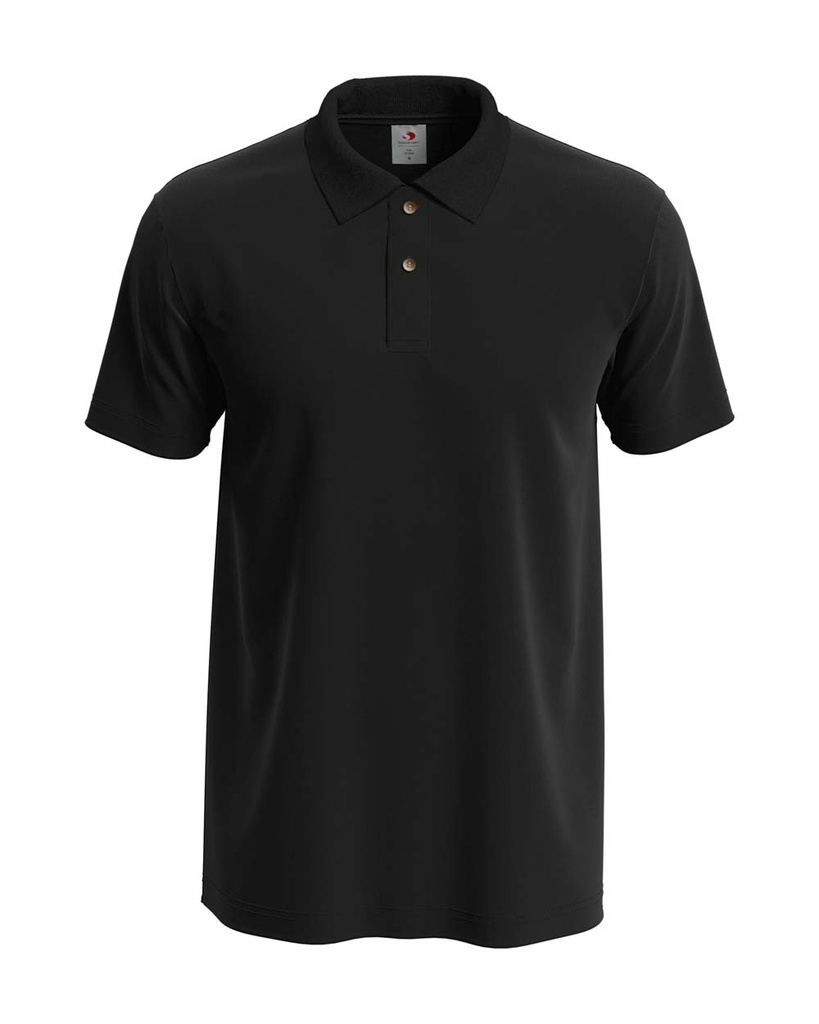Koszulka Polo Klasyczna Bawelniana S510 - Black Opal