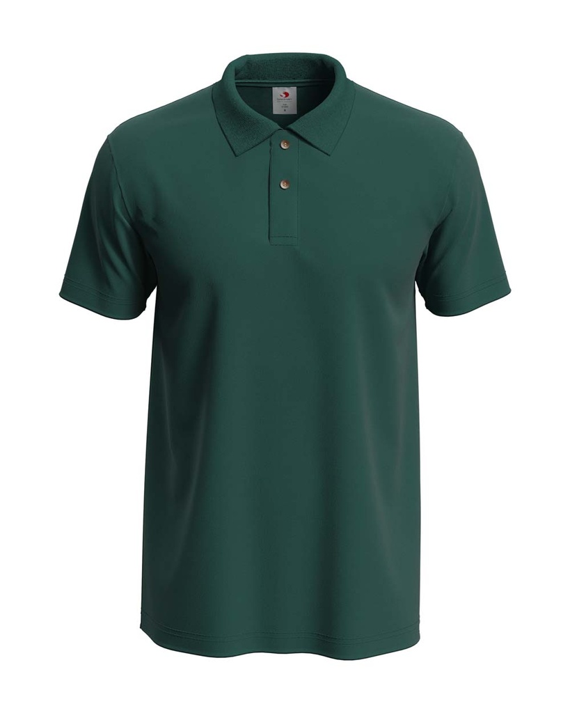 Koszulka Polo Klasyczna Bawełniana S510 - Bottle Green