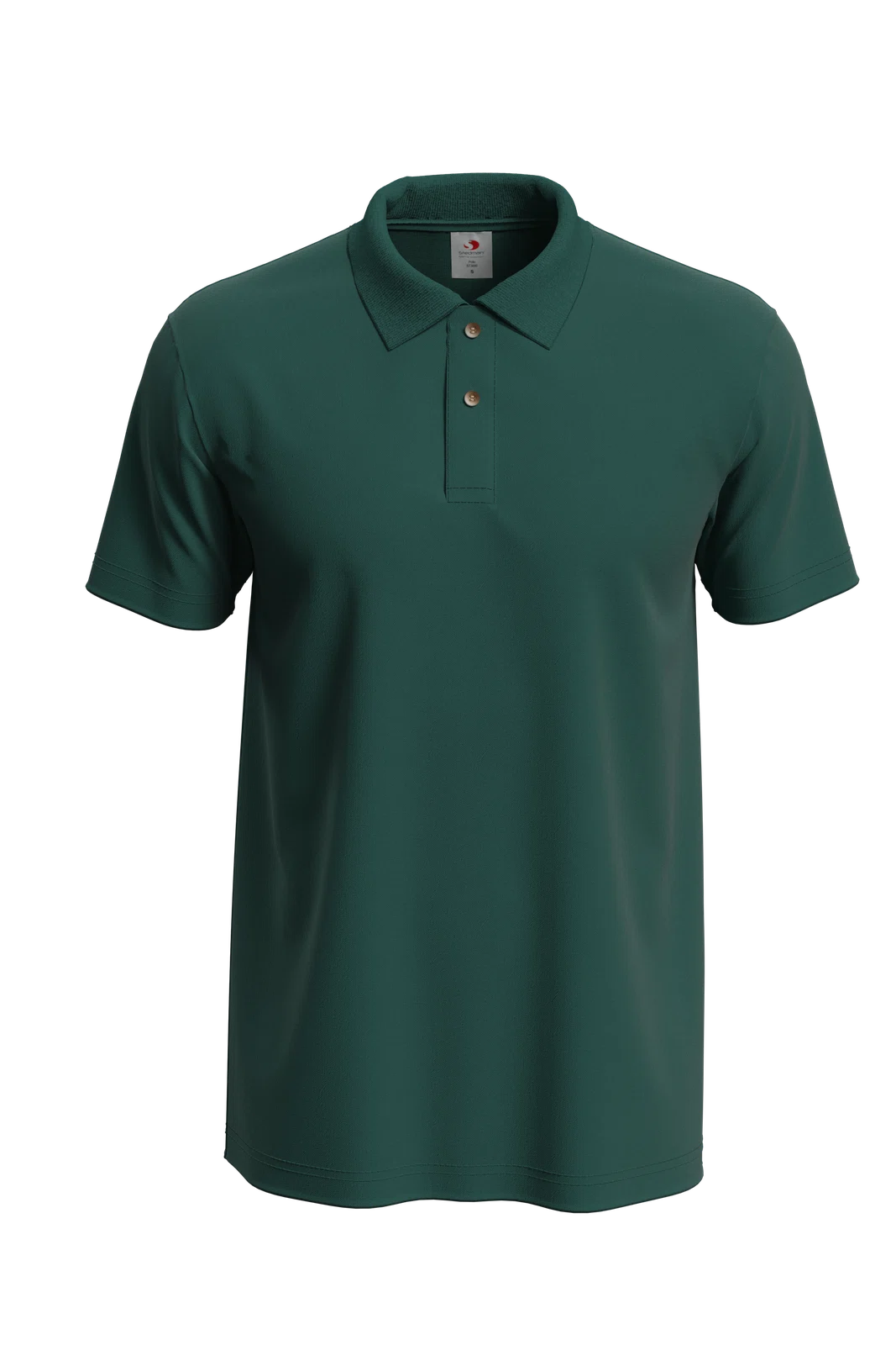 Koszulka Polo Klasyczna Bawelniana S510 - Bottle Green