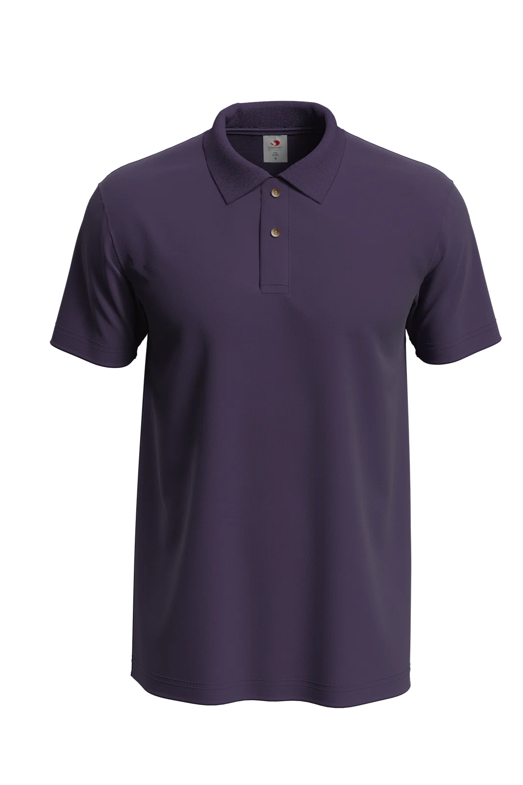 Koszulka Polo Klasyczna Bawelniana S510 - Deep Berry
