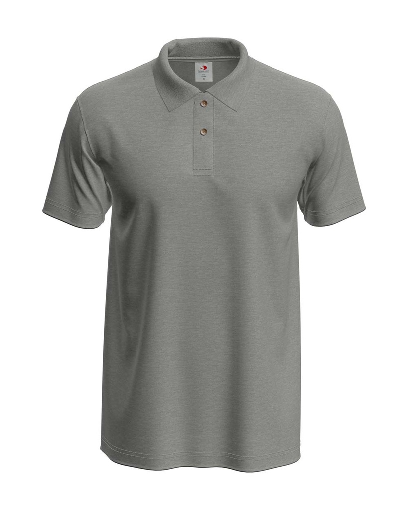 Koszulka Polo Klasyczna Bawelniana S510 - Grey Heather