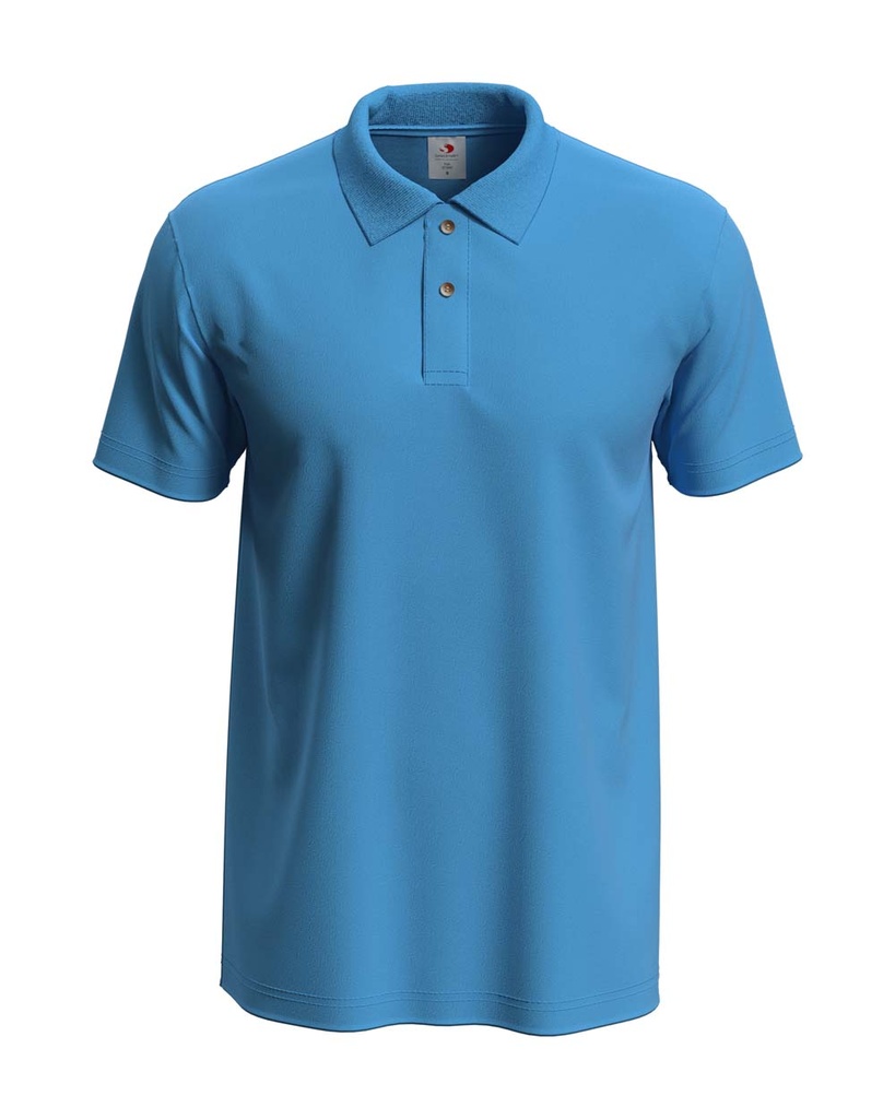 Koszulka Polo Klasyczna Bawelniana S510 - Light Blue