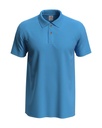Koszulka Polo Klasyczna Bawelniana S510 - Light Blue
