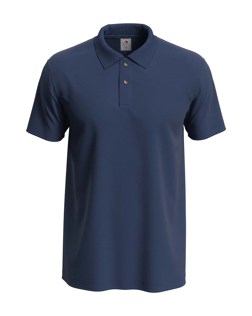 Koszulka Polo Klasyczna Bawelniana S510 - Navy Blue
