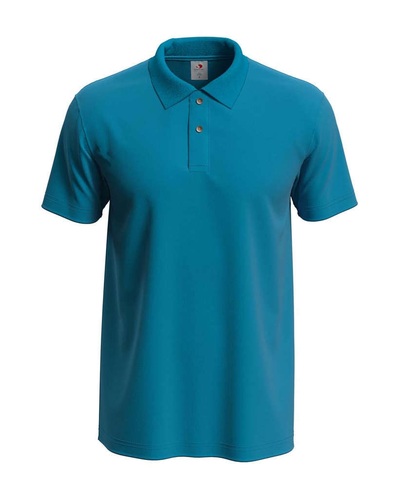 Koszulka Polo Klasyczna Bawelniana S510 - Ocean Blue
