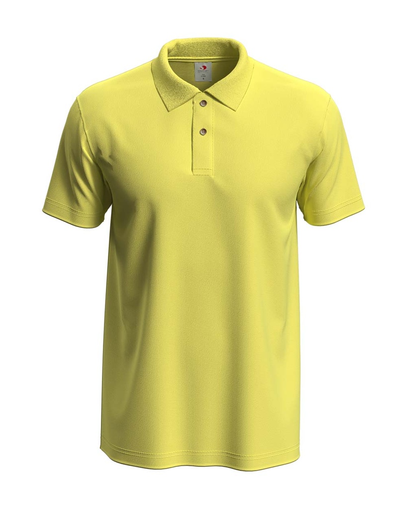Koszulka Polo Klasyczna Bawelniana S510 - Yellow