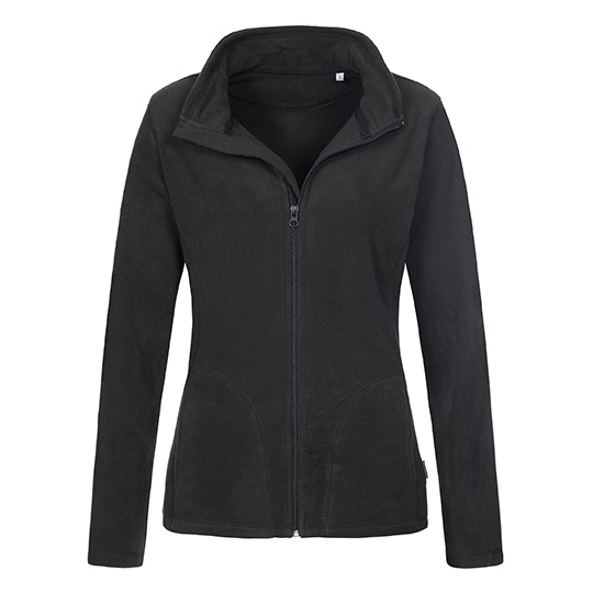 Damska bluza polarowa z zamkiem S5100 - Black Opal