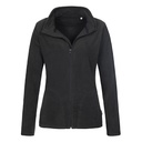 Damska bluza polarowa z zamkiem S5100 - Black Opal