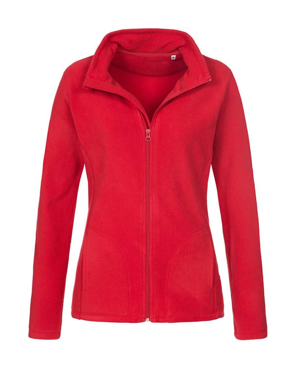Damska bluza polarowa z zamkiem S5100 - Scarlet Red