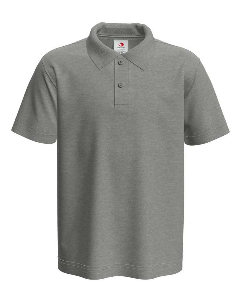 Koszulka Polo Dziecięca Klasyczna Pique S510K - Grey Heather