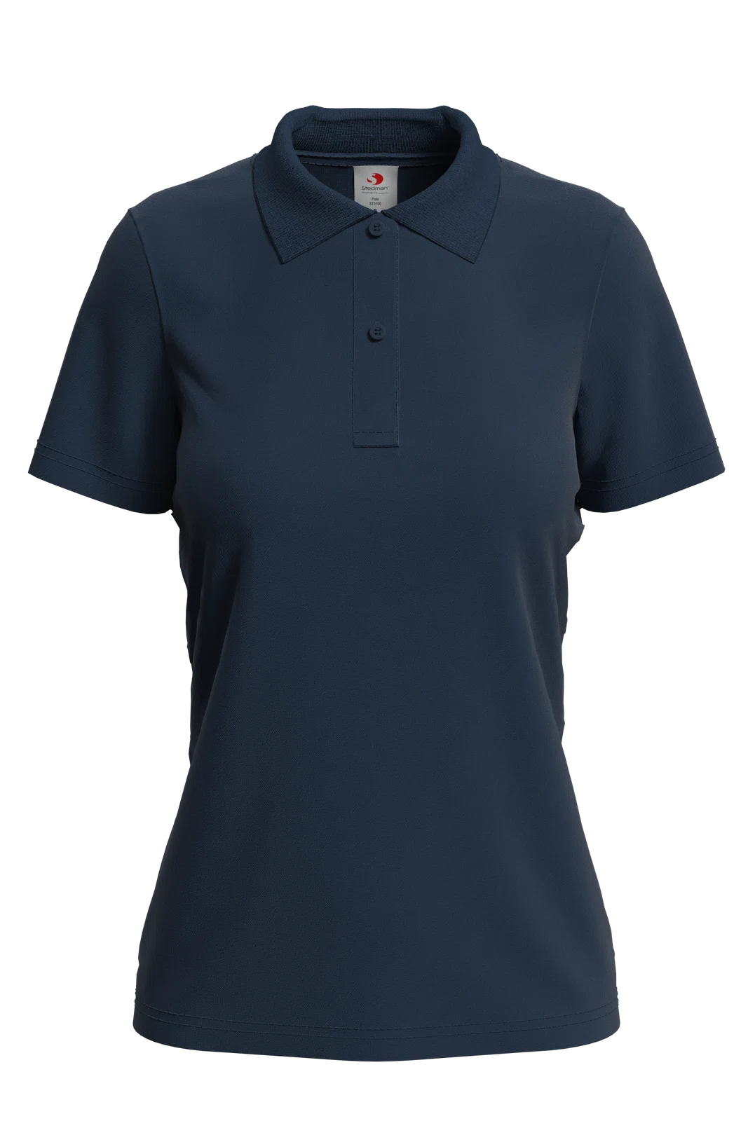 Damska Koszulka Polo Klasyczna Bawelniana S519 - Blue Midnight
