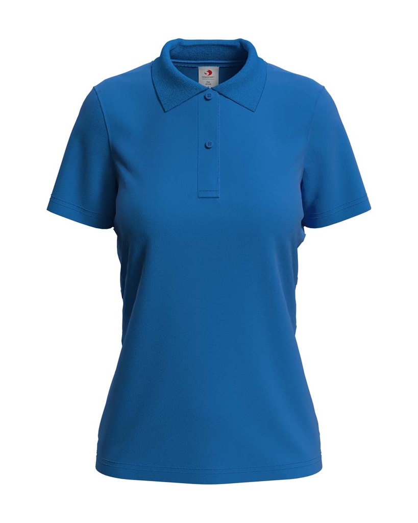 Damska Koszulka Polo Klasyczna Bawelniana S519 - Bright Royal