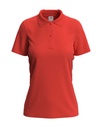 Damska Koszulka Polo Klasyczna Bawelniana S519 - Brilliant Orange