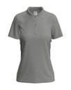 Damska Koszulka Polo Klasyczna Bawełniana S519 - Grey Heather