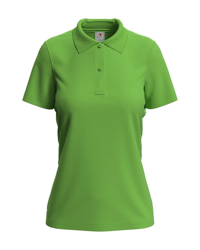 Damska Koszulka Polo Klasyczna Bawełniana S519 - Kiwi Green