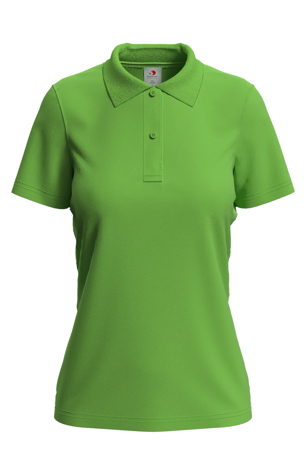 Damska Koszulka Polo Klasyczna Bawelniana S519 - Kiwi Green