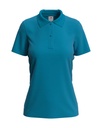 Damska Koszulka Polo Klasyczna Bawelniana S519 - Ocean Blue