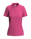 Damska Koszulka Polo Klasyczna Bawelniana S519 - Sweet Pink