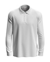 Koszulka Polo Meska Dlugi Rekaw Klasyczna S540 - White