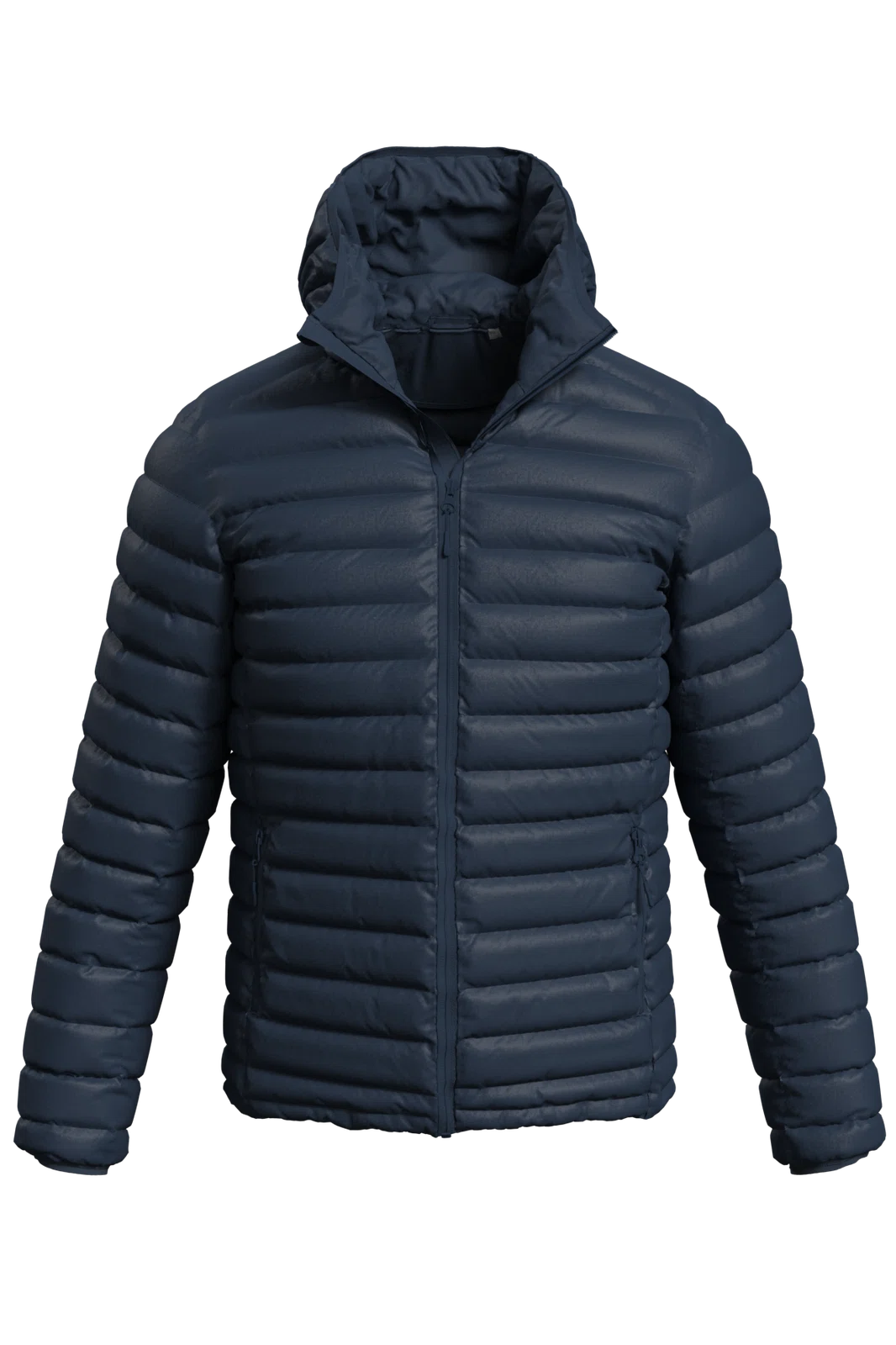 Kurtka Pikowana Meska Z Kapturem S5420 - Blue Midnight