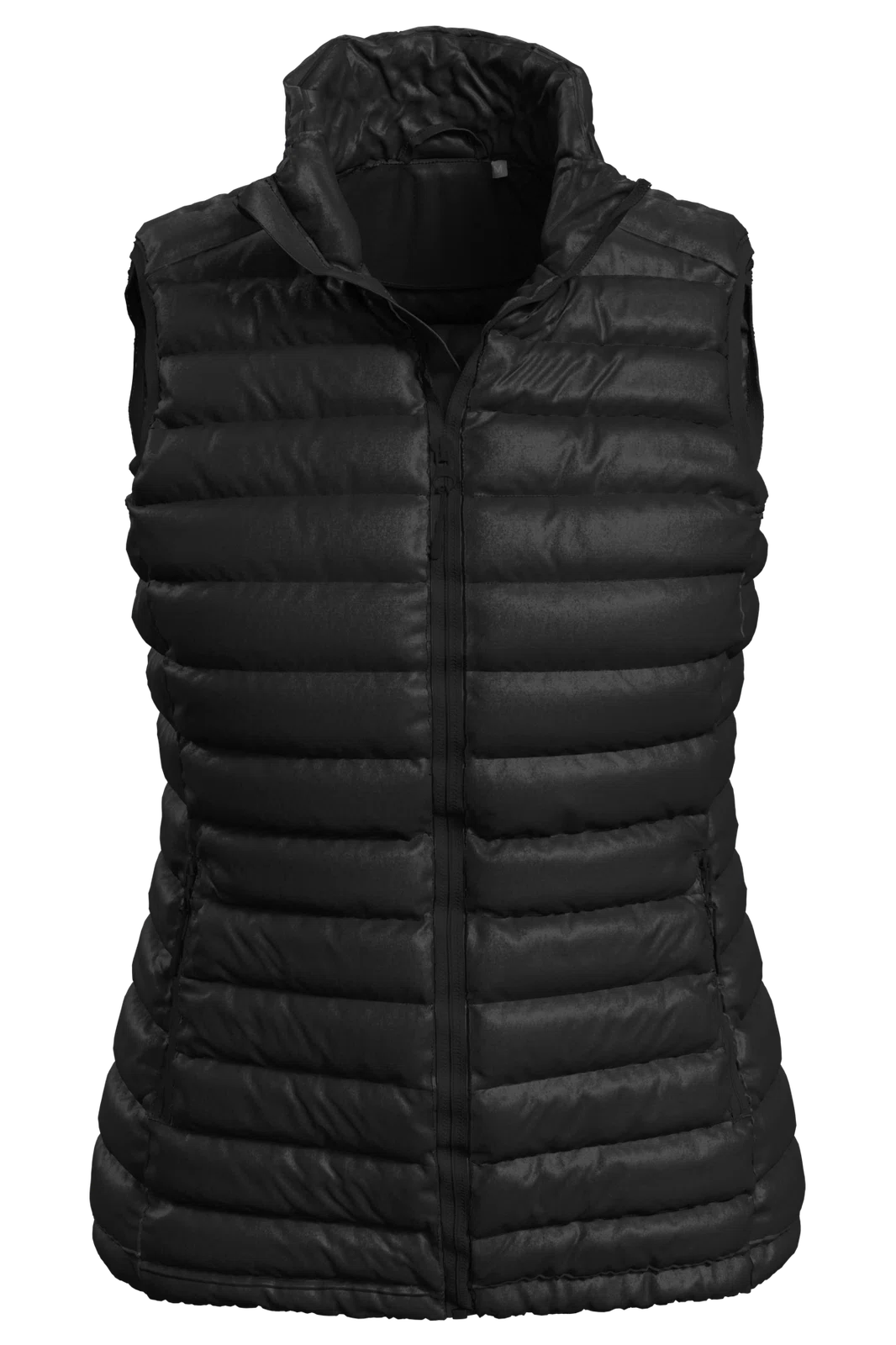 Damska Kamizelka Slim Pikowana S5530 - Black Opal