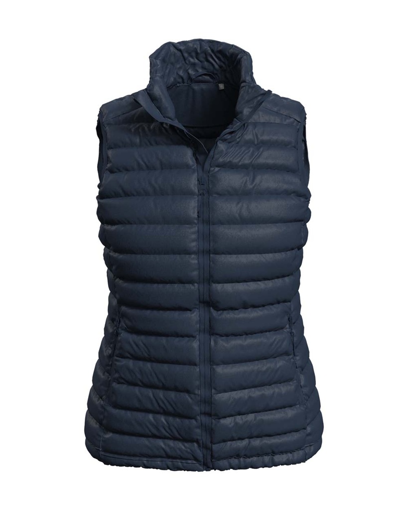 Damska Kamizelka Slim Pikowana S5530 - Blue Midnight